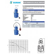 SD3 10 m. Kablolu Elektromanyetik Dalgıç Pompa